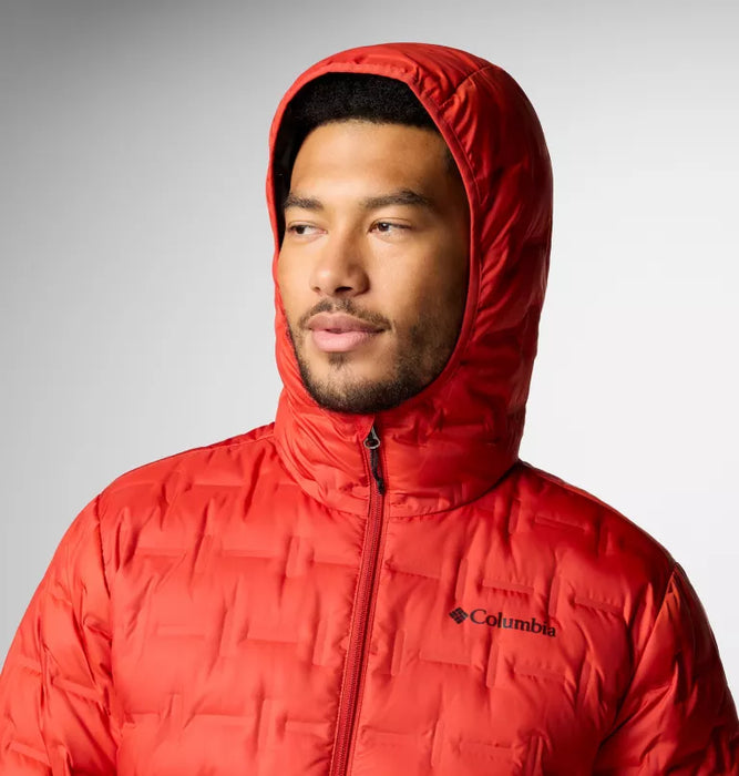 Columbia Men's Delta Ridge Down Hooded Jacket - Sail Red