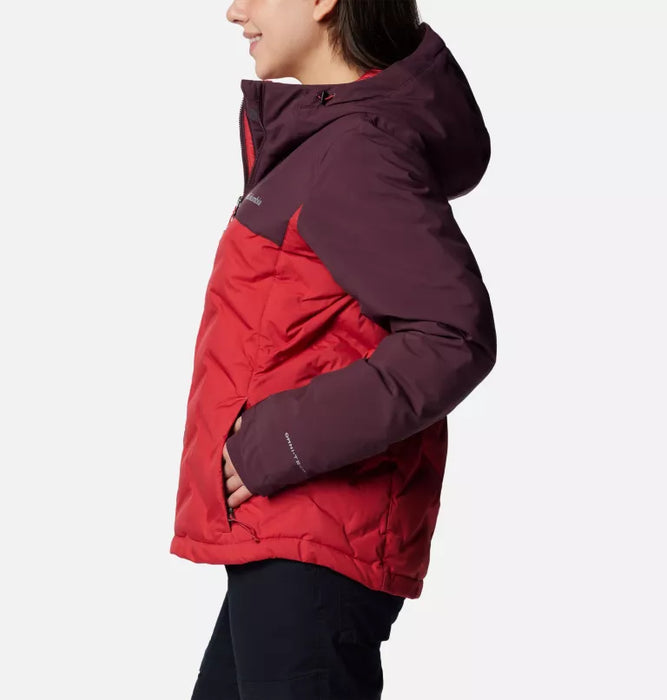 Columbia Women's Grand Trek™ III Waterproof Hooded Down Jacket -Daredevil, Moonvista