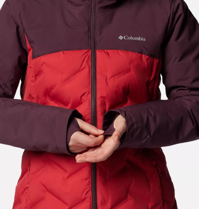 Columbia Women's Grand Trek™ III Waterproof Hooded Down Jacket -Daredevil, Moonvista