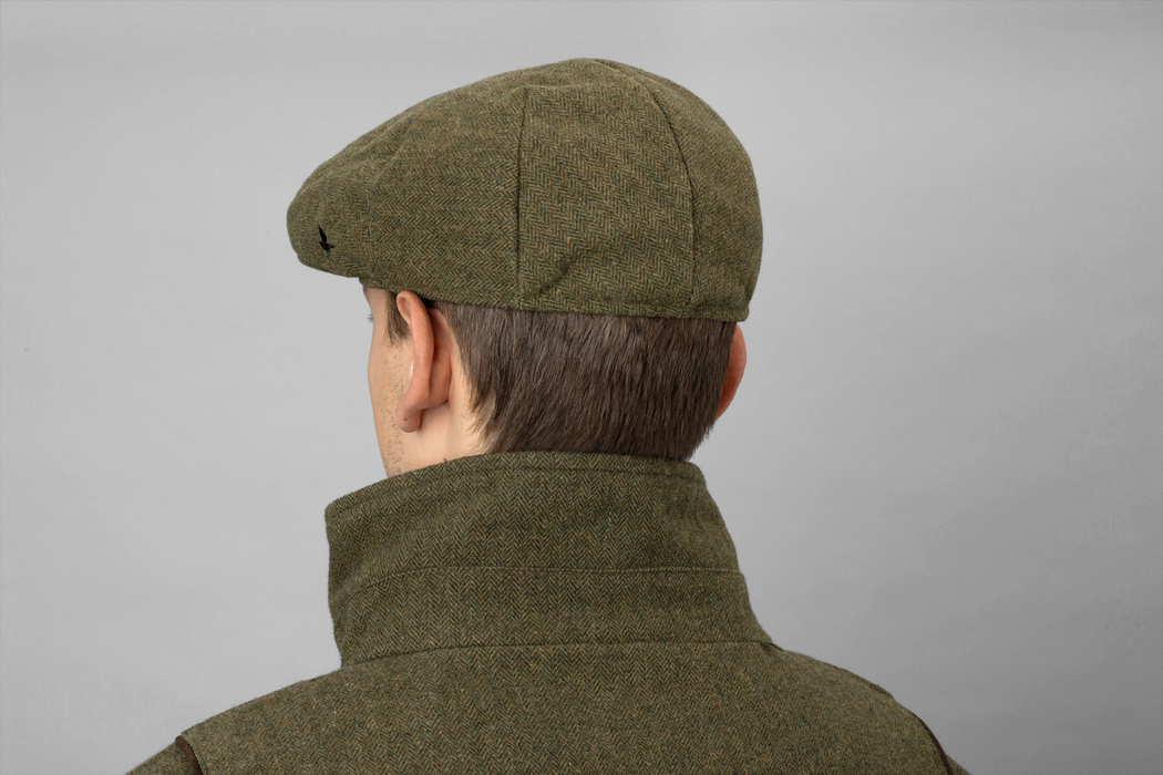 Seeland Hillside Sixpence Flat Cap - Moss Green