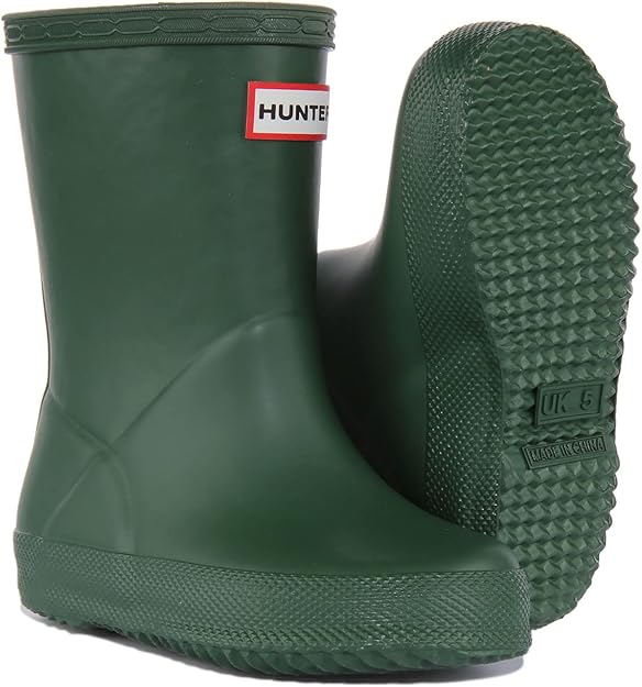 Kids green hunter boots hotsell