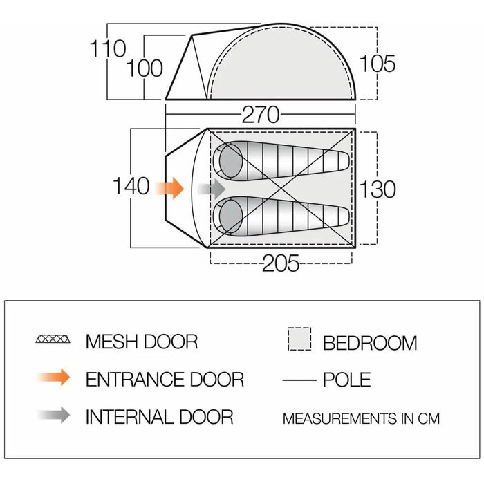 Vango Tay 200  2  Man Tent