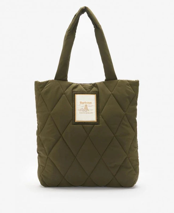 Barbour Mariah Quilted Tote Bag - Olive