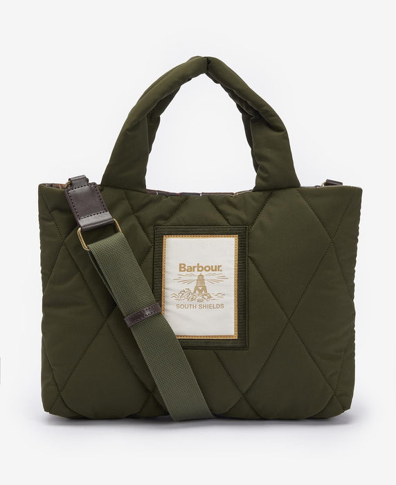 Barbour Mariah Quilted Mini Tote Bag - Olive