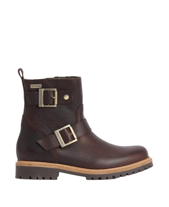 Barbour Bramble Double Buckle Boots - Dark Brown