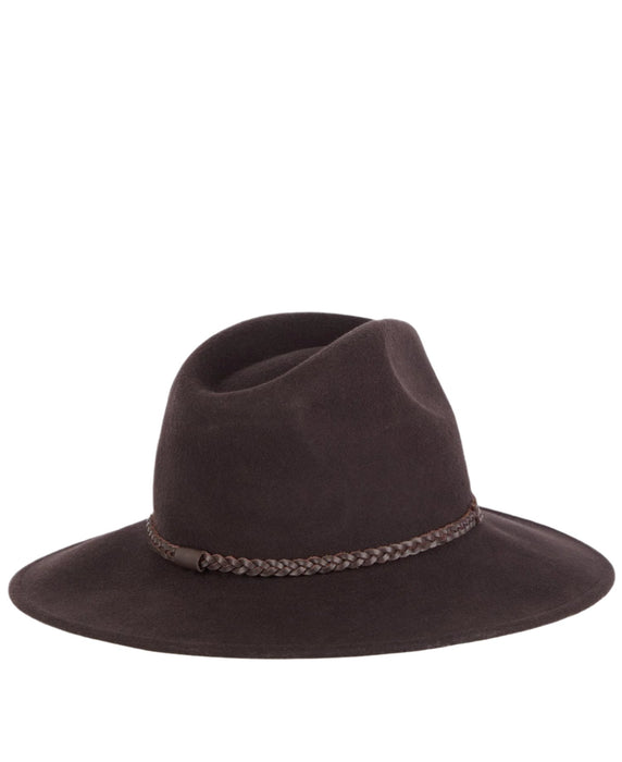 Barbour Tack Fedora Hat  - Chocolate