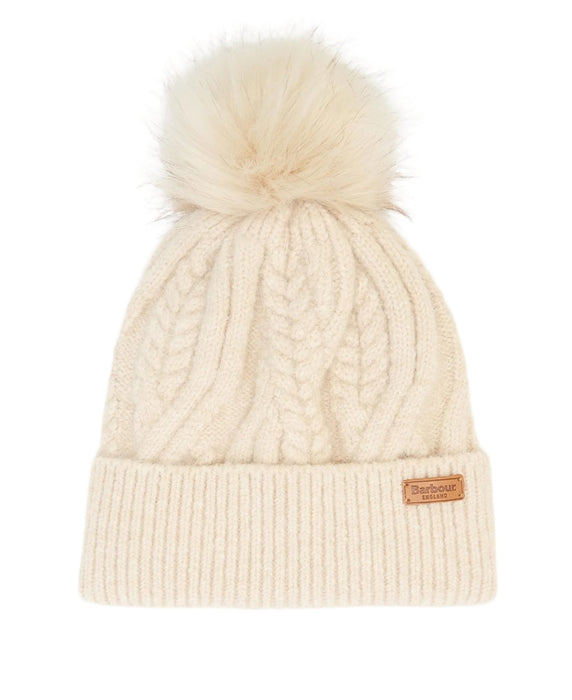 Barbour Elsdon Beanie Hat - Eggshell