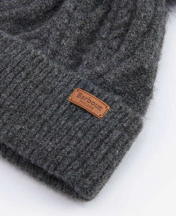 Barbour Elsdon Beanie Hat - Grey