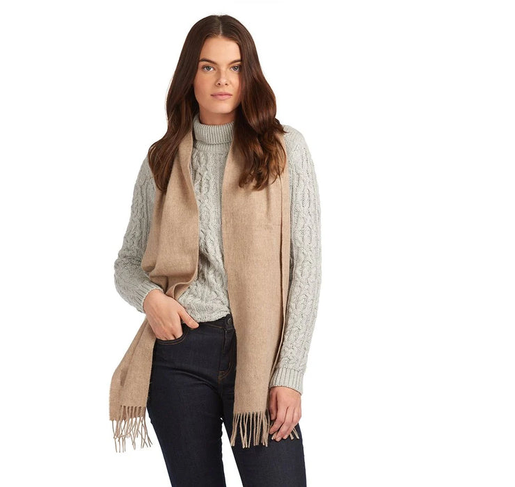 Barbour Lambswool Woven Scarf -  Oatmeal