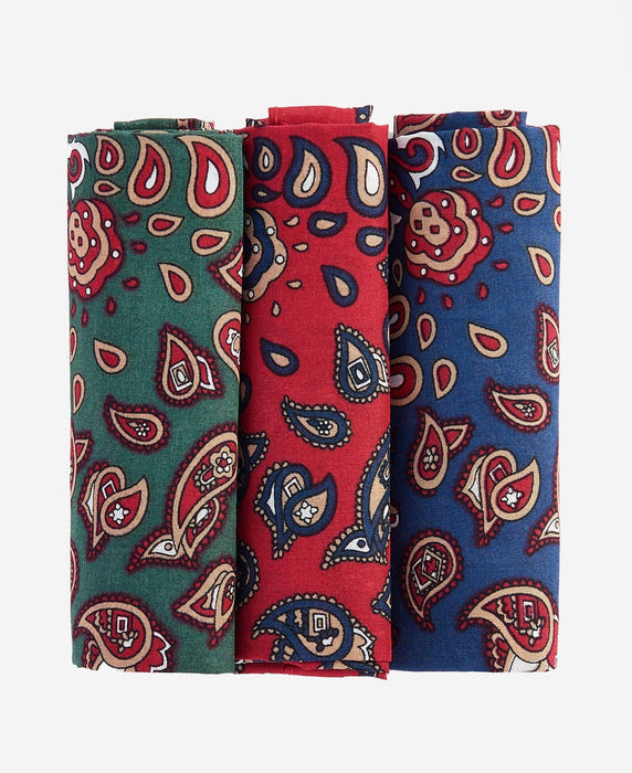 Barbour Paisley Handkerchiefs Gift Box Set