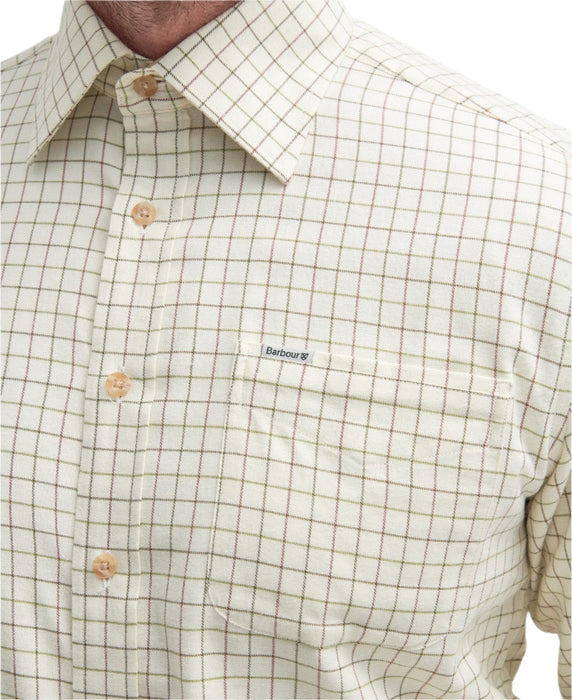 Barbour Field Tattersall Shirt - Green/Brown