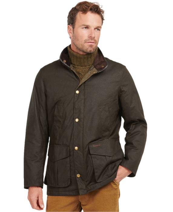 Barbour Hereford Men's Wax Jacket - Olive