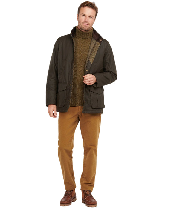 Barbour Hereford Men's Wax Jacket - Olive