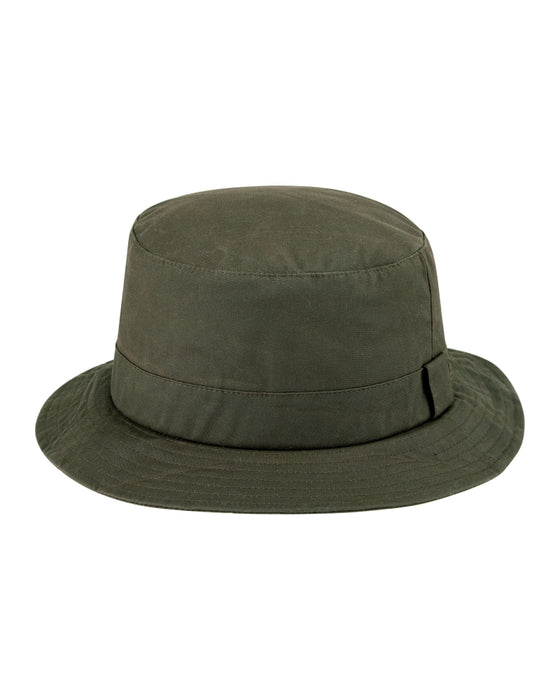 Hoggs Waxed Bush Hat - Olive