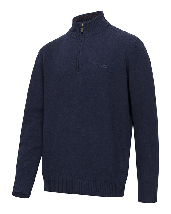 Hoggs Lothian 1/4 Zip Pullover  - Navy