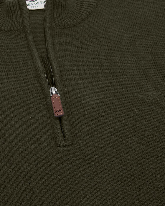 Hoggs Falkirk 1/4 Zip Ferm Green