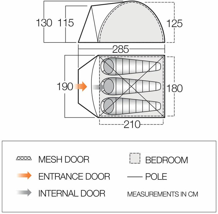 Vango Tay 300 3 Man Tent