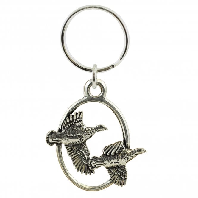 Pewter Partridge Keyring