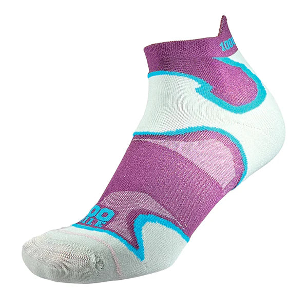 1000 Mile Fusion Socklet Ladies Purple/Kingfisher